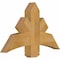 Ekena Millwork Alberta Rough Sawn Timber Gable Bracket, Western Red Cedar, 36"W x 23"H x 4"D x 6"F, 15/12 Pitch GBW036X23X0406ALB00RWR - alternate 5